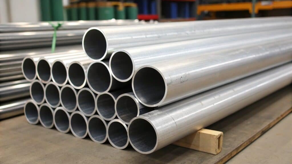 A split image showing a heavy, rusted steel part on one side and a clean, lightweight aluminum part on the other.